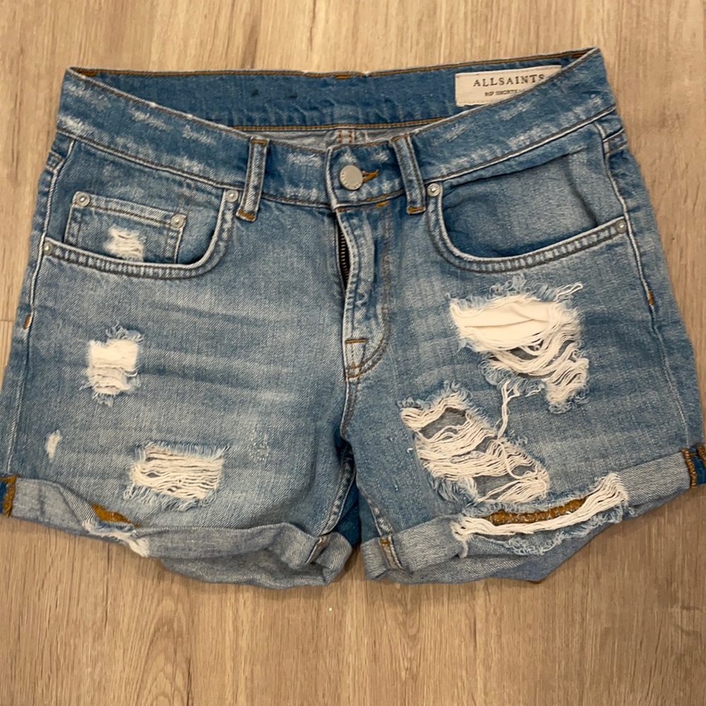 Allsaints ripped shorts